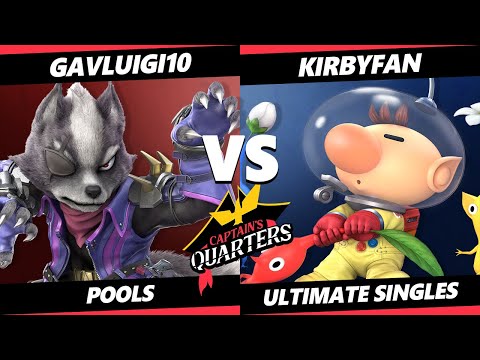 Captain's Quarters 6 Pools - GavLuigi10 (Wolf) Vs. kirbyfan (Olimar) SSBU Smash Ultimate