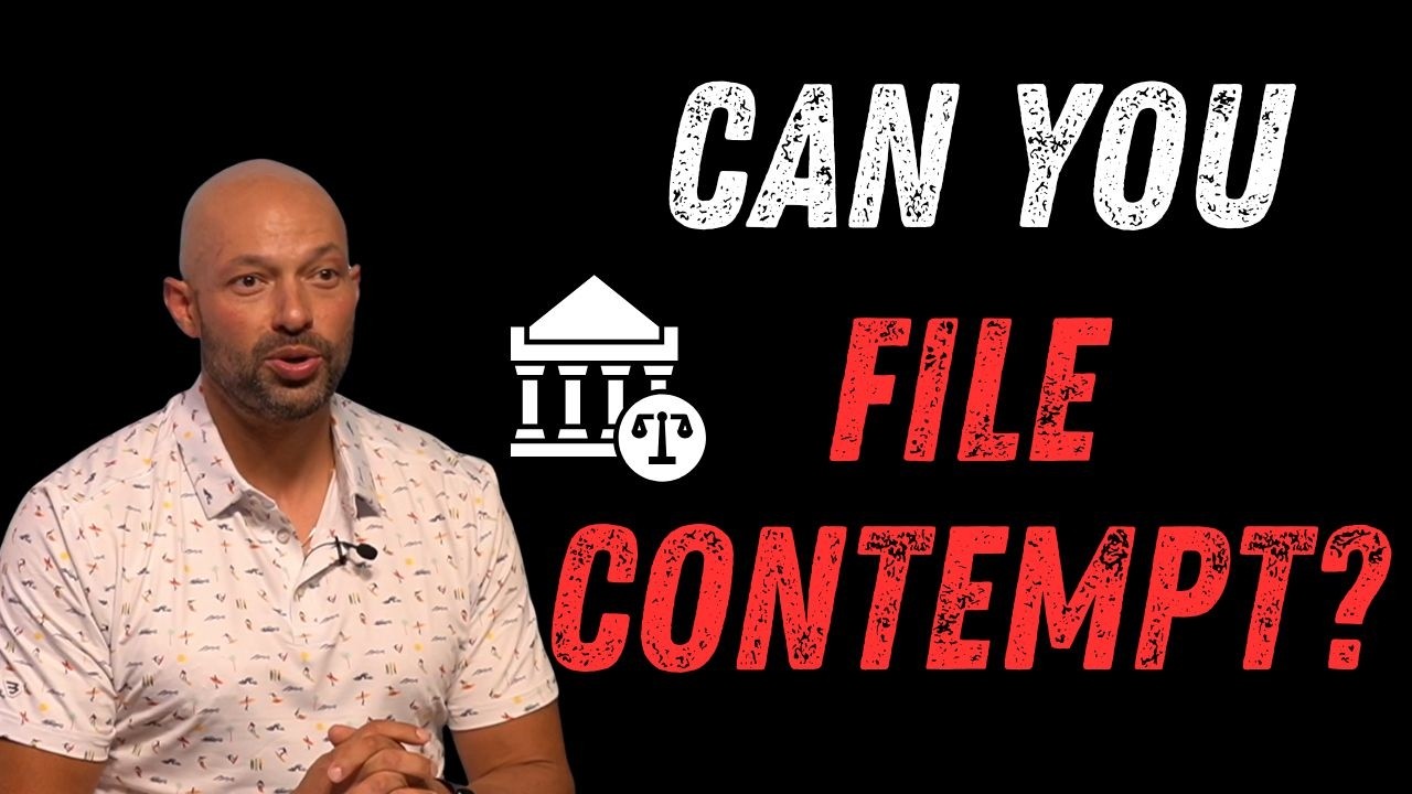 What Is Contempt of Court After Divorce?