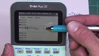 Using the TI 83/84 calculator to find a derivative