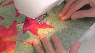 Machine Appliqué Basics 3  - Stitching irregular shapes using Zig zag stitch