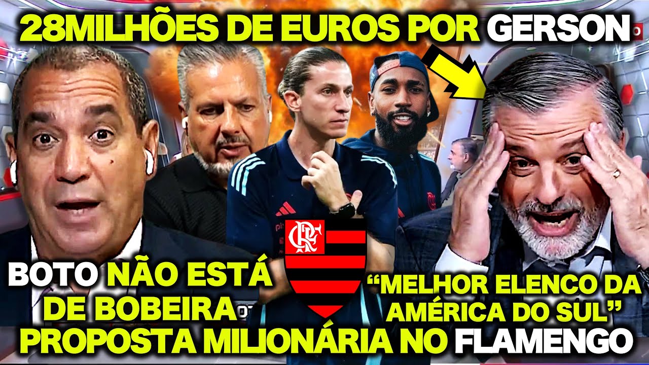 ZINHO e PASCOAL se RENDEM ao FLAMENGO ! “ELENCO INCOMPARÁVEL ! BOTO FALOU sobre PROPOSTA por GERSON