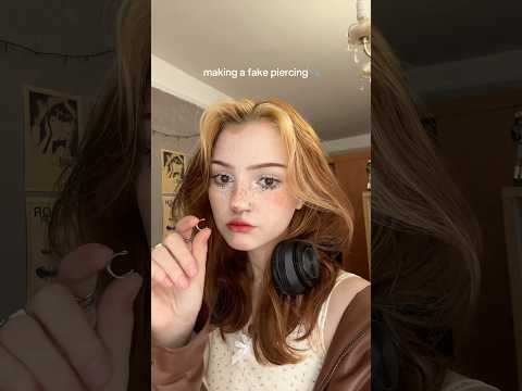 Fake piercing tut🖇️📎 #diy