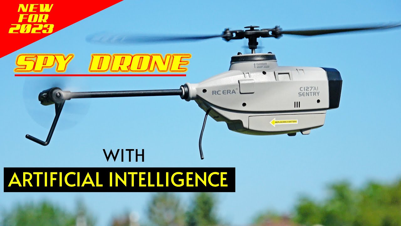 New SPY DRONE HELI is back with Artificial Intelligence - Review of C127AI