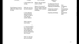 Process Recordings for Social Work Summer 2013
