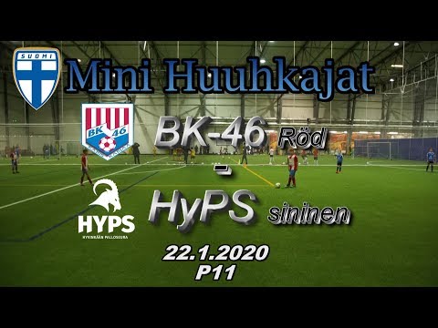 Mini Huuhkajat P11 BK-46 röd vs HyPS Sininen 22.1.2020