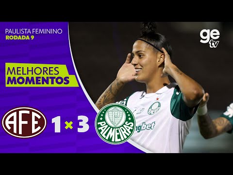 Gols e lances de Ferroviária-SP x Palmeiras