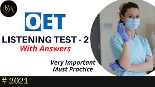 OET 2.0 Listening Test - 2 With Answers | 2021 | OET Listening Sample For Nurses video
