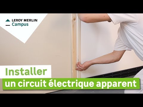 comment poser goulotte electrique