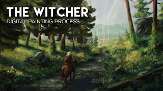 The Witcher Inspired Illustration | Digital Painting Process Timelapse