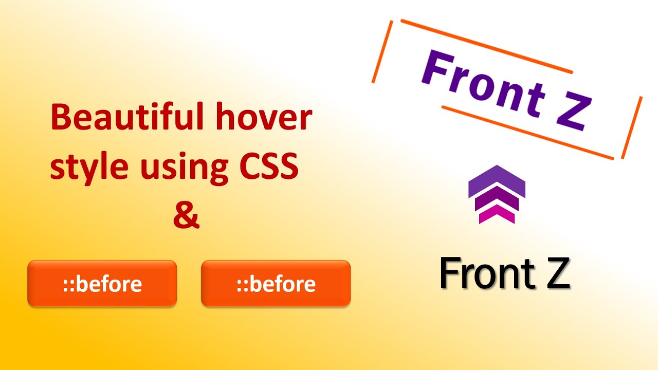 Hover effect by using CSS Pseudo Elements!