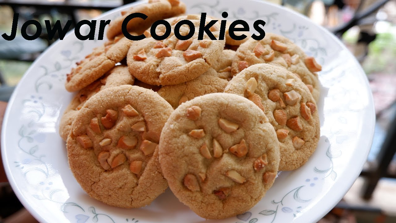 How to make Jowar Cookies | Jowar Atta Biscuit Recipe | Eggless Cookies | Sorghum Flour Cookies # 64
