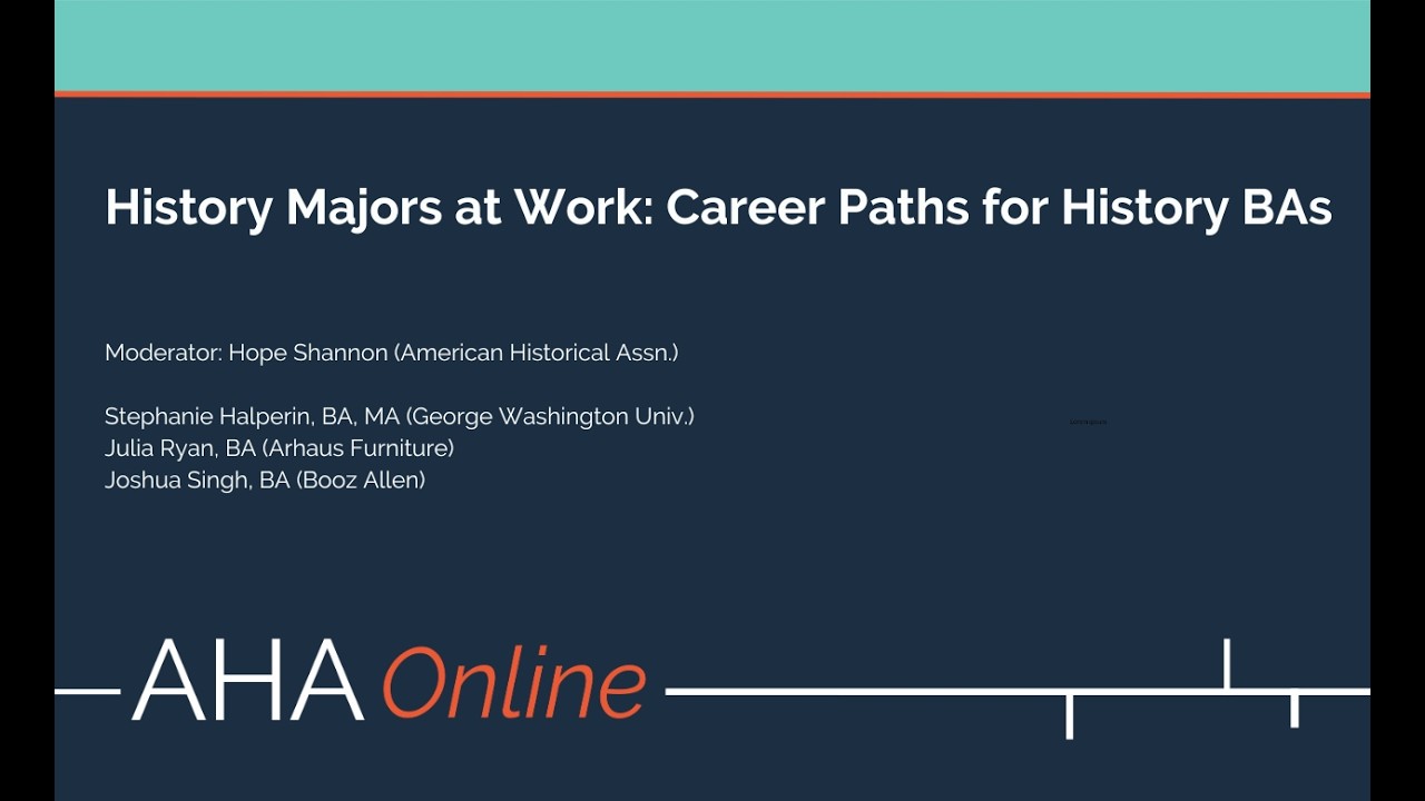 History Majors at Work: Career Paths for History BAs