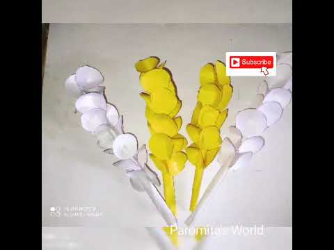 How to make beautiful flower/ 3 ldes of Flower/Paromita's World