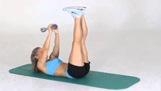 Dumbbell Oblique Pullover Crunch Legs Raised