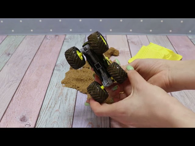 Набор игровой MONSTER JAM Earth Shaker с кинетическим песком - видео