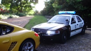 preview picture of video 'Tom's Custom 1:24 PANAMA CITY PD Crown Vic w/ working lights and siren'