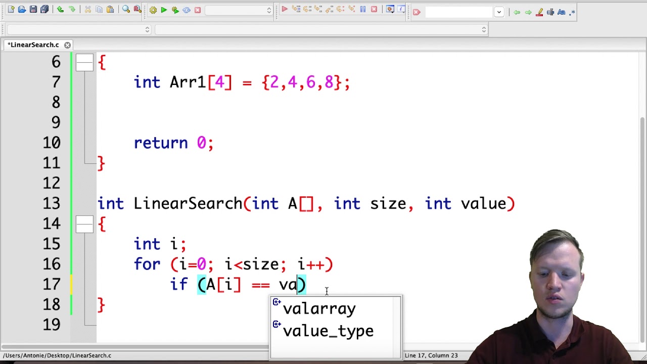 26. C Programming - Linear Search