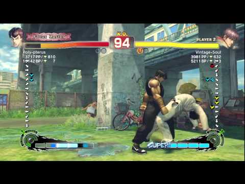 Poly-pterus [Fei Long] vs. Vintage-Soul [Guy] | SSF4 Arcade Edition