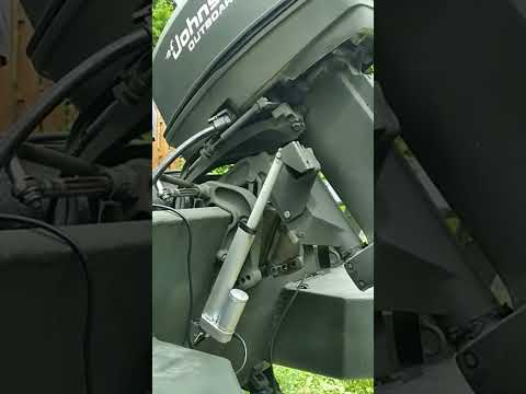 I ADDED TILT to my OUTBOARD wit a $40 ACTUATOR!!! #boat #outboard #shorts