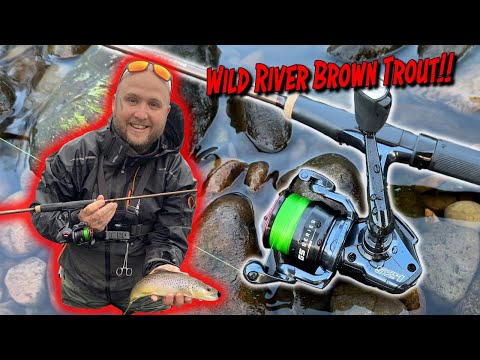 Lure Fishing For WILD Brown Trout!! Bonus SeVIIn GSS750 Reel Unboxing!