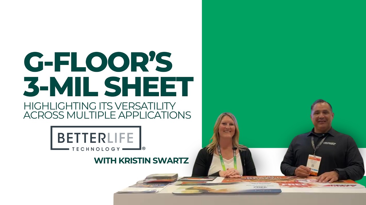G-Floor durable printable floor covering demonstration at ISA Sign Expo 2026 on Laird Live