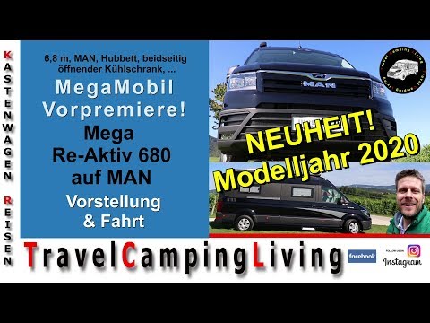 MegaMobil | Neuheit auf MAN | Mega Re-Aktiv 680 | Vorstellung, Testfahrt | Hubbett, neue Sitzbank