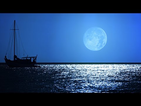 Sleep Music: Soothing Dream Sound - Relaxing Ocean Night and Full Moon Scene