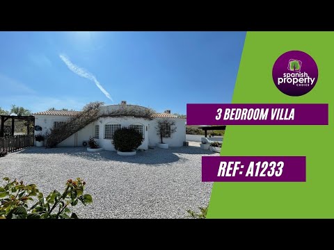 Spanish Property Choice Video Property Tour Villa - A1233 Velez Rubio, Almeria, Spain. 189,000€