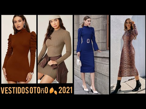 VESTIDOS DE MODA OTOÑO 🍂#DRESSESAUTUMM #FASHIONDRESSES TRENDS DRESSES