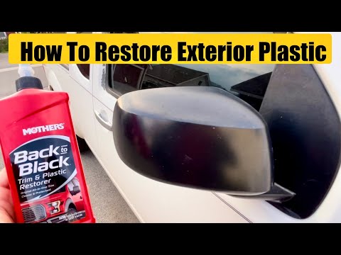 How To Use Mothers Back To Black Exterior Plastic Restore Review