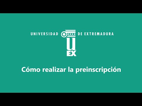Cómo realizar la preinscripción en Grados de la UEx