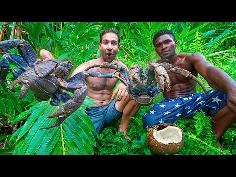 GIANT CRAB HUNTING & Spearfishing to feed whole village