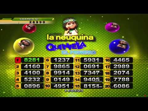 RESULTADO DE QUINIELA EL PRIMERO  N°26990 /  14 - 03- 23 - LOTERIA LA NEUQUINA