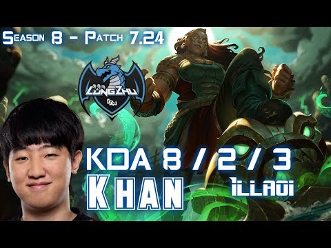 LZ Khan ILLAOI vs ORNN Top - Patch 7.24 KR Ranked