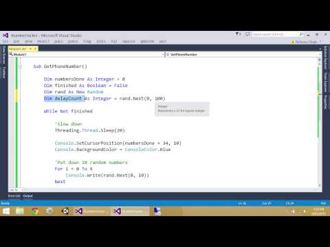 VB.NET 2013: Master Class - Number Hacker Program