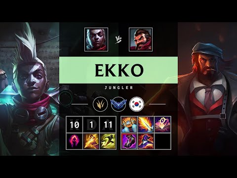Ekko Jungle vs Graves - KR Diamond Patch 25.19