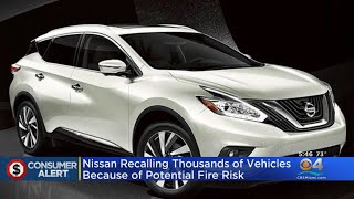 Nissan Recalling Thousands Of Vehicles Because Of Potential Fire Risk