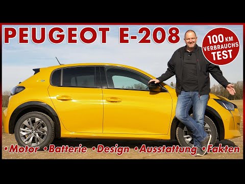 2022 Peugeot e-208 100 km fuel consumption test | Battery range charging engine price data review