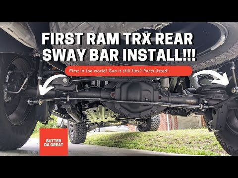 FIRST EVER TRX rear sway bar install! Hellwig fixed Ram Lean! Handles and flexes AMAZING!