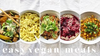 MY GO-TO CHEAP & EASY VEGAN MEALS | 5 Lazy, Quick & Healthy Recipes