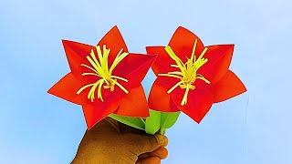 Origami flower ।। Beautiful paper flower ।। How to make paper flowers ।। DIY beautiful paper flower