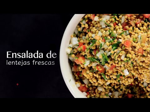 CÓMO HACER ENSALADA DE LENTEJAS: RECETA VEGANA SIN ESTUFA NI HORNO #ENSALADA #LENTEJAS #RECETA