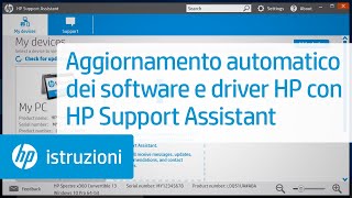 Aggiornamento automatico dei software e driver HP con HP Support Assistant