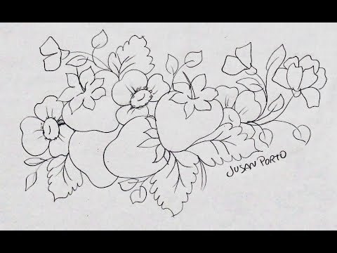 Riscos para Pintura em Tecido + Curso Online de Pintura em Tecido