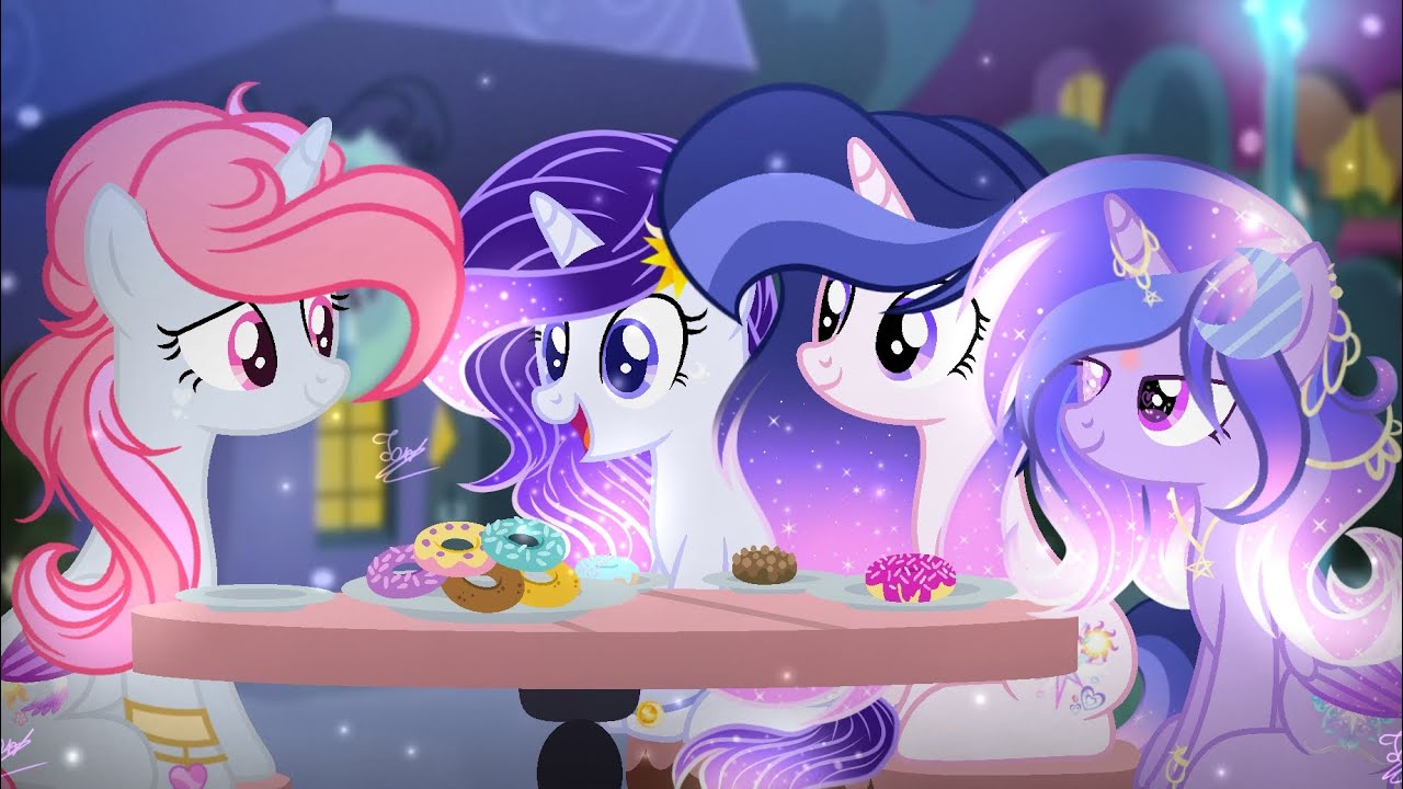 (Re-upload) Friendly hangout at midnight-(Commission)