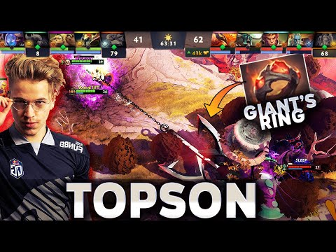 TOPSON Pudge with NEW T5 Neutral Item Giant's Ring - SUPER Huge Hook - EPIC 43k Networth Comeback