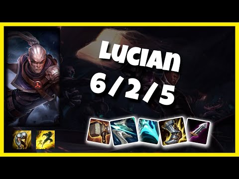 Lucian 11.2 Gameplay Challenger S11 Mid (6/2/5) - KOREAN
