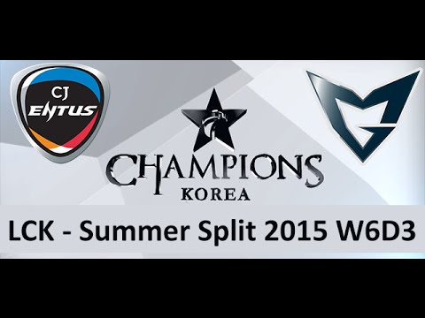 CJ vs SAMSUNG LCK Champions Summer Split 2015 W6D3 CJ Entus vs Samsung Galaxy Game 1 Highlights