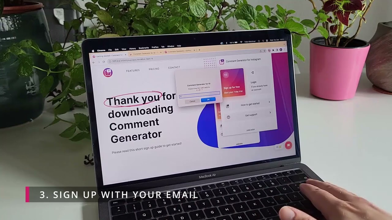 How to get started with Comment Generator for Instagram
