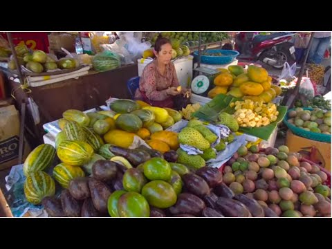 Chhbar Ampov On Saturday 13rd - A Walk Around Cambodian Village Food - Life In Phnom Penh Market